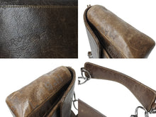 画像をギャラリービューアに読み込む, CHANEL シャネル チェーンショルダーバッグ アイコンモチーフ クルーズライン 8番台 2003年 ブラウン シルバー 美品 中古 4c069589