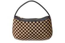 Load image into Gallery viewer, 極美品 LOUISVUITTON ルイヴィトン タイガー ミニハンドバッグ ダミエソバージュ M92132 ハラコ レザー ブラウン ベージュ 中古 4c069611