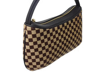 Load image into Gallery viewer, 極美品 LOUISVUITTON ルイヴィトン タイガー ミニハンドバッグ ダミエソバージュ M92132 ハラコ レザー ブラウン ベージュ 中古 4c069611