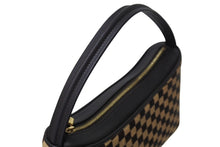 Load image into Gallery viewer, 極美品 LOUISVUITTON ルイヴィトン タイガー ミニハンドバッグ ダミエソバージュ M92132 ハラコ レザー ブラウン ベージュ 中古 4c069611