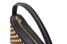 Load image into Gallery viewer, 極美品 LOUISVUITTON ルイヴィトン タイガー ミニハンドバッグ ダミエソバージュ M92132 ハラコ レザー ブラウン ベージュ 中古 4c069611