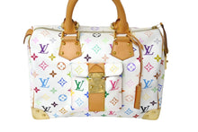 Load image into Gallery viewer, LOUIS VUITTON ルイヴィトン スピーディ30 ボストンバッグ M92643 モノグラムマルチ ホワイト 美品 中古 4c069615