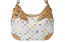 Load image into Gallery viewer, 極美品 LOUIS VUITTON ルイヴィトン グレタ ショルダーバッグ M40195 モノグラム マルチカラー ホワイト 中古 4c069617