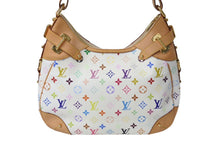 画像をギャラリービューアに読み込む, 極美品 LOUIS VUITTON ルイヴィトン グレタ ショルダーバッグ M40195 モノグラム マルチカラー ホワイト 中古 4c069617