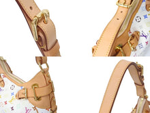 画像をギャラリービューアに読み込む, 極美品 LOUIS VUITTON ルイヴィトン グレタ ショルダーバッグ M40195 モノグラム マルチカラー ホワイト 中古 4c069617