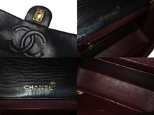 画像をギャラリービューアに読み込む, CHANEL シャネル ミニマトラッセ チェーンショルダーバッグ 1番台 ラムスキン ブラック ゴールド金具 美品 中古 4c069618