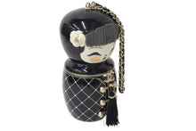 画像をギャラリービューアに読み込む, 博物館級 新品同様 CHANEL シャネル ハンドバッグ マトリョーシカ 12番台 上海限定 ブラック ゴールド金具 中古 4c069622