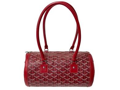 極美品 GOYARD ゴヤール KIOS キオス PM 限定品 ゴヤールディンキャンバス レッド シルバー金具 中古 4c069626