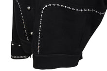 画像をギャラリービューアに読み込む, 極美品 WALES BONNER ウェールズボナー Delta Studded Jacket スタッズジャケット 23SS サイズ50 ウール ブラック 中古 4c069651