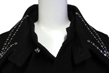画像をギャラリービューアに読み込む, 極美品 WALES BONNER ウェールズボナー Delta Studded Jacket スタッズジャケット 23SS サイズ50 ウール ブラック 中古 4c069651