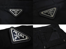 画像をギャラリービューアに読み込む, 極美品 PRADA プラダ パンツ SPH85 サイズ50 Re-Nylon トライアングルロゴ リサイクルナイロン ブラック 中古 4c069659