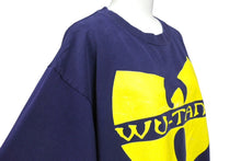 Load image into Gallery viewer, wu-wear ウーウェア 90s WU TANG CLAN Tシャツ ネイビー イエロー プリント コットン サイズXL 美品 中古 4c069668