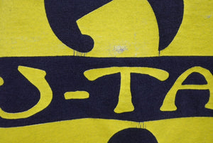 wu-wear ウーウェア 90s WU TANG CLAN Tシャツ ネイビー イエロー プリント コットン サイズXL 美品 中古 4c069668