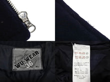 画像をギャラリービューアに読み込む, Wu-wear ウーウェア スタジャン サイズXL 刺繍 ポリエステル レーヨン ネイビー ホワイト 美品 中古 4c069669