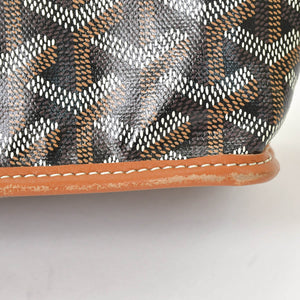 極美品 GOYARD ゴヤール アンジュミニポーチ ハンドバッグ ANJOUSMINCG33TY33P ブラウン レザー PVC 中古 4a000697