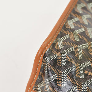 極美品 GOYARD ゴヤール アンジュミニポーチ ハンドバッグ ANJOUSMINCG33TY33P ブラウン レザー PVC 中古 4a000697