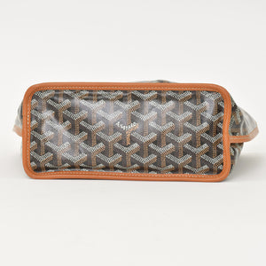 極美品 GOYARD ゴヤール アンジュミニポーチ ハンドバッグ ANJOUSMINCG33TY33P ブラウン レザー PVC 中古 4a000697