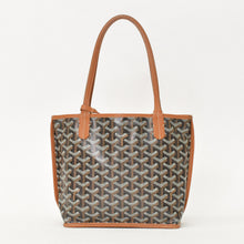 画像をギャラリービューアに読み込む, 極美品 GOYARD ゴヤール アンジュミニポーチ ハンドバッグ ANJOUSMINCG33TY33P ブラウン レザー PVC 中古 4a000697