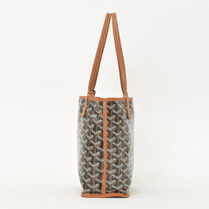 極美品 GOYARD ゴヤール アンジュミニポーチ ハンドバッグ ANJOUSMINCG33TY33P ブラウン レザー PVC 中古 4a000697