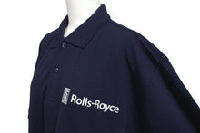 Load image into Gallery viewer, ROLLS ROYCE ロールスロイス ポロシャツ トップス ブランドロゴ コットン ネイビー ホワイト サイズM 美品 中古 4c069710