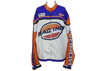 画像をギャラリービューアに読み込む, HONDA ホンダ 90s レーシング ジャケット マルチカラー ヴィンテージ アウター レザー コットン サイズXL 良品 中古 4c069713