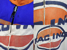 画像をギャラリービューアに読み込む, HONDA ホンダ 90s レーシング ジャケット マルチカラー ヴィンテージ アウター レザー コットン サイズXL 良品 中古 4c069713