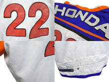 画像をギャラリービューアに読み込む, HONDA ホンダ 90s レーシング ジャケット マルチカラー ヴィンテージ アウター レザー コットン サイズXL 良品 中古 4c069713