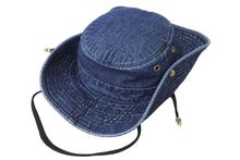 画像をギャラリービューアに読み込む, 新品同様 CHROME HEARTS クロムハーツ 24-25AW クランク ベイト フィッシング デニム ハット ブルー コットン ナイロン サイズM 中古 4c069730