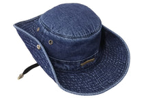 画像をギャラリービューアに読み込む, 新品同様 CHROME HEARTS クロムハーツ 24-25AW クランク ベイト フィッシング デニム ハット ブルー コットン ナイロン サイズM 中古 4c069730