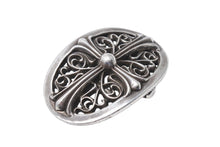 画像をギャラリービューアに読み込む, CHROME HEARTS クロムハーツ 1.5クラシック オーバルクロス バックル 重量約158.2g 1989/00 sterling刻印 シルバー925 美品 中古 4c069732