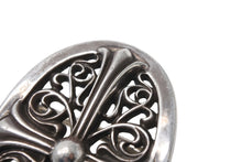 画像をギャラリービューアに読み込む, CHROME HEARTS クロムハーツ 1.5クラシック オーバルクロス バックル 重量約158.2g 1989/00 sterling刻印 シルバー925 美品 中古 4c069732