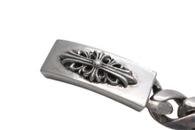 画像をギャラリービューアに読み込む, CHROME HEARTS クロムハーツ フローラルクロス IDブレスレット クラシックチェーン 重量約126.0g 腕周り約21cm 13リンク 美品 中古 4c069734