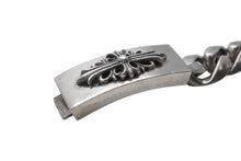 画像をギャラリービューアに読み込む, CHROME HEARTS クロムハーツ フローラルクロス IDブレスレット クラシックチェーン 重量約126.0g 腕周り約21cm 13リンク 美品 中古 4c069734