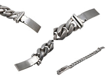 画像をギャラリービューアに読み込む, CHROME HEARTS クロムハーツ フローラルクロス IDブレスレット クラシックチェーン 重量約126.0g 腕周り約21cm 13リンク 美品 中古 4c069734