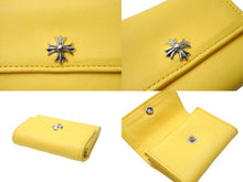 画像をギャラリービューアに読み込む, 新品未使用 CHROMEHEARTS クロムハーツ TINYWALLET タイニーウォレット CHプラスボタンレザーウォレット レザー シルバー925 中古 4c069737