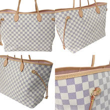 画像をギャラリービューアに読み込む, 新品同様 新型 LOUIS VUITTON ルイヴィトン ネヴァーフルGM ダミエ アズール ハンドバッグ N40601 中古 4c069756