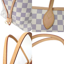画像をギャラリービューアに読み込む, 新品同様 新型 LOUIS VUITTON ルイヴィトン ネヴァーフルGM ダミエ アズール ハンドバッグ N40601 中古 4c069756