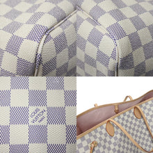画像をギャラリービューアに読み込む, 新品同様 新型 LOUIS VUITTON ルイヴィトン ネヴァーフルGM ダミエ アズール ハンドバッグ N40601 中古 4c069756