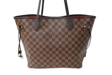 Load image into Gallery viewer, 新品未使用 LOUIS VUITTON ルイヴィトン ネヴァーフル MM トートバッグ N41358 ダミエ キャンバス ブラウン ゴールド金具 中古 4c069760