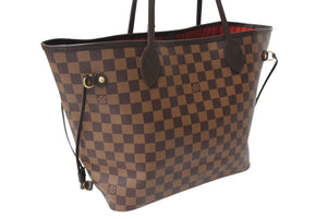 新品未使用 LOUIS VUITTON ルイヴィトン ネヴァーフル MM トートバッグ N41358 ダミエ キャンバス ブラウン ゴールド金具 中古 4c069760