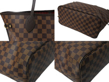 Load image into Gallery viewer, 新品未使用 LOUIS VUITTON ルイヴィトン ネヴァーフル MM トートバッグ N41358 ダミエ キャンバス ブラウン ゴールド金具 中古 4c069760