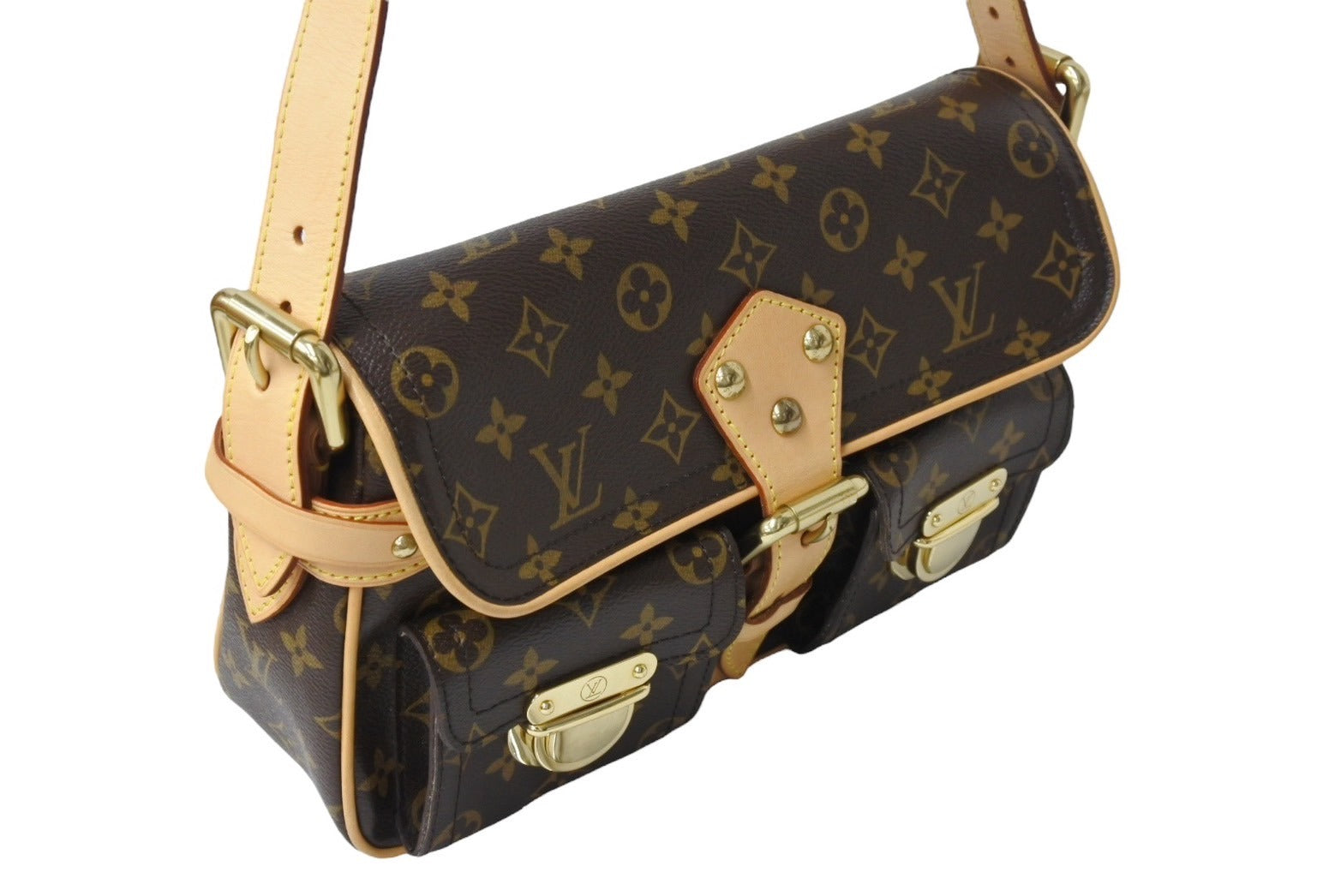 新品同様 LOUIS VUITTON ルイヴィトン ワンショルダーバッグ ハドソンPM モノグラム M40027 中古 4c069762 –  Casanova Vintage