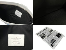 Load image into Gallery viewer, 極美品 LOUISVUITTON ルイヴィトン ニュースペーパー二つ折りレザークラッチバッグ M80849 ホワイト ブルー 中古 4c069763