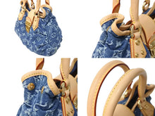 Load image into Gallery viewer, 極美品 LOUIS VUITTON ルイヴィトン モノグラムデニム プリ―ティ ハンドバッグ ブルー ゴールド金具 M95020 中古 4c069739