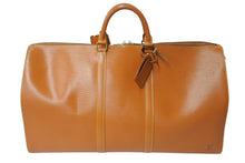 画像をギャラリービューアに読み込む, 極美品 LOUIS VUITTON ルイヴィトン キーポル55 ボストンバッグ ジパングゴールド エピレザー M42958 中古 4c069766