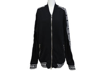 Load image into Gallery viewer, BALMAIN バルマン Logo Bomber Jacket ロゴボンバージャケット ロゴ RH08900J928 ブラック ホワイト サイズM 美品 中古 4c069784