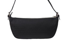 画像をギャラリービューアに読み込む, 極美品 FENDI フェンディ ズッキーノ アクセサリーポーチ ブラック 総柄 ロゴ ハンドバッグ キャンバス レザー 中古 4c069809