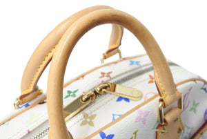 極美品 LOUIS VUITTON ルイヴィトン トゥルービル ハンドバッグ M92663 モノグラム マルチカラー PVC レザー ゴールド金具 中古 4c069826