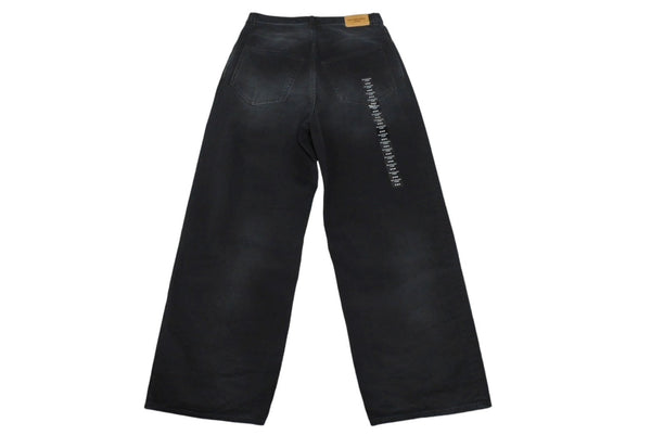 Very good condition BALENCIAGA DENIM SIZE STICKER BAGGY LARGE BAGGY FIT denim pants 767977 Size S Washed Used 4c069829