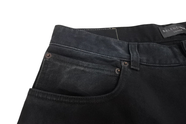 Very good condition BALENCIAGA DENIM SIZE STICKER BAGGY LARGE BAGGY FIT denim pants 767977 Size S Washed Used 4c069829